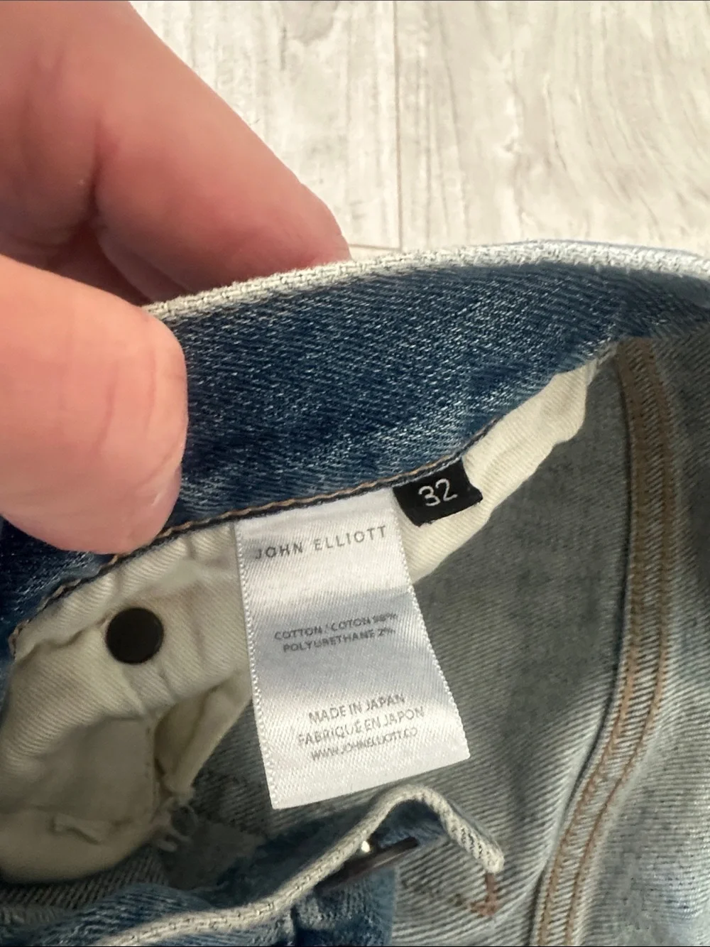 John Elliott jeans size 32